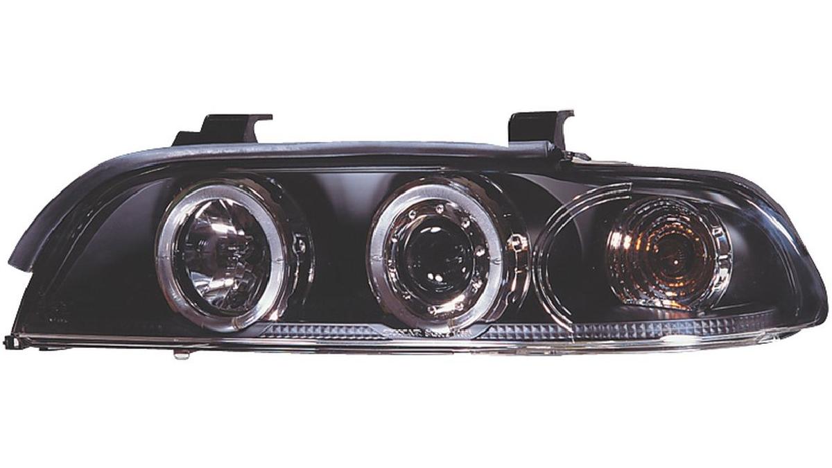 Set+de+phares+sur+mesure+pour+BMW+S%C3%A9rie+5+E39+1996-2003+-+Noir+-+incl.+Angel-Eyes